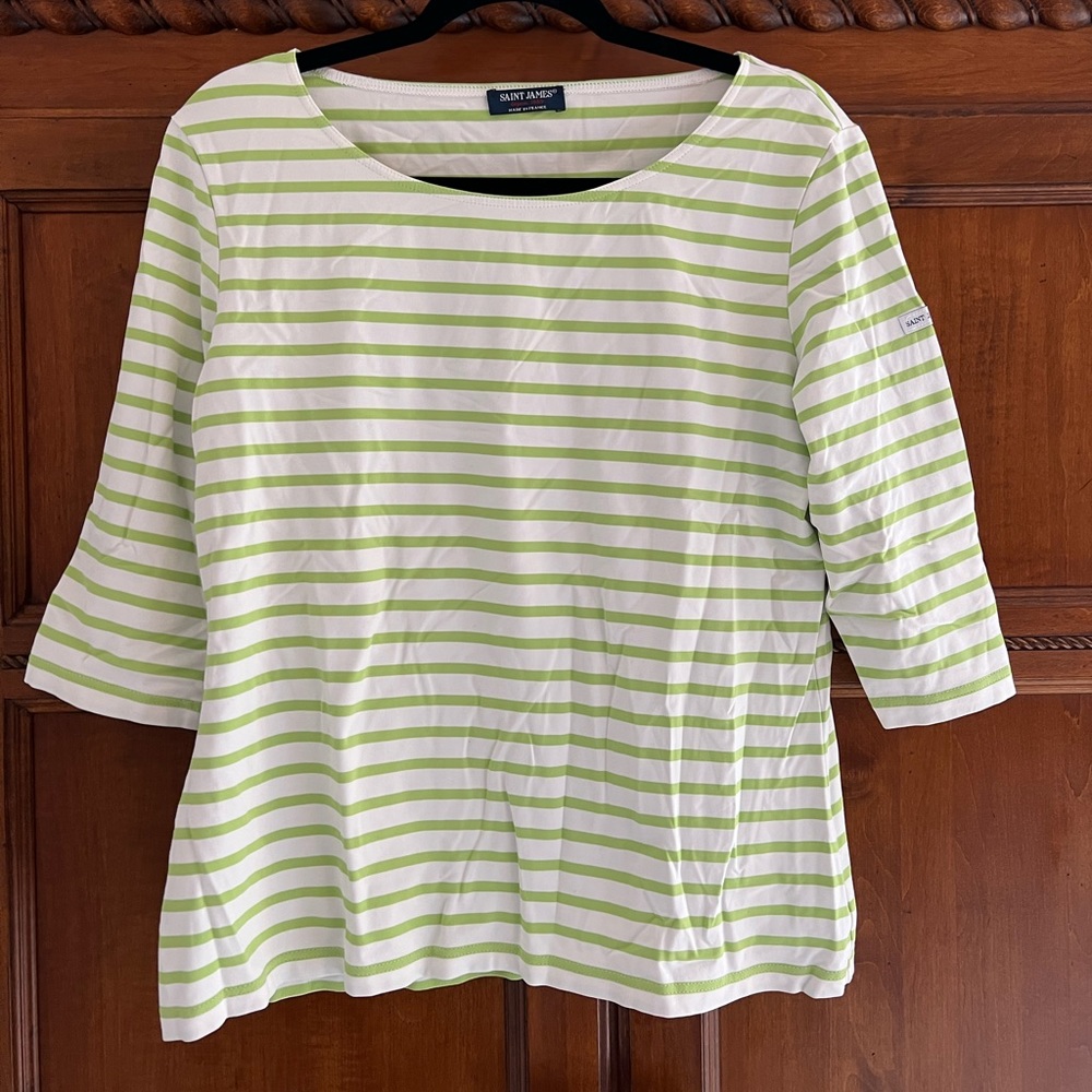 St. James 3/4 sleeve striped top
